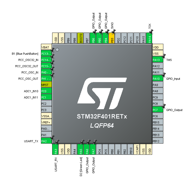 Configure PA_10 as GPIO Input